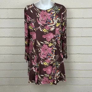 O’Neill Poppit Floral Brown Mini Dress size M thumbnail 4
