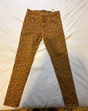 Banana Republic Premium Denim Mid-Rise Skinny Leopard Print Jeans thumbnail 1