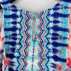 Xhilaration Tank Top Women Sz XL Sheer Multicolor thumbnail 4