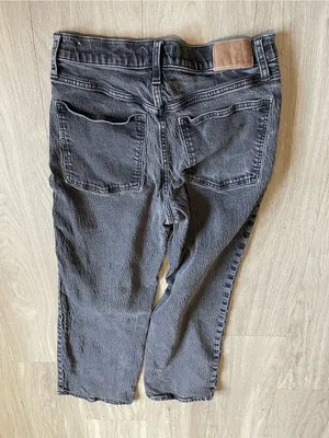 Madewell Women's Washed Black Straight-Leg Jeans thumbnail 3