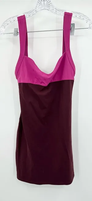 Free People NWT Retro Colorblock Mini Dress Size Small Port Royal Fucshia Combo thumbnail 1