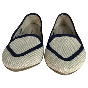 Birdies Blackbird Cream Navy Slip On Knit Loafers Size 6.5 READ DESCRIPTION thumbnail 6