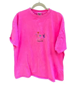 CAPE COD VINTAGE EMBROIDERED TEE Pink Size XL thumbnail 1