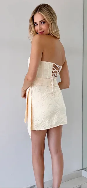These Three Boutique Storia Strapless Dress thumbnail 2