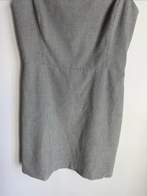 Aritzia Wilfred Classic 90s Spaghetti Straps Mini Dress - Black White - US 8 thumbnail 6