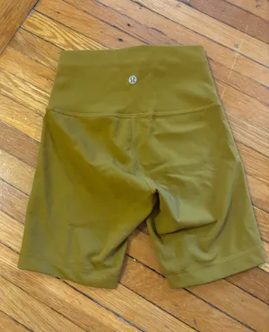 Lululemon Wunder Train High-Rise Biker Short 6" - Gold Spice - Size 2 thumbnail 3