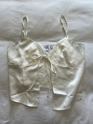 Princess Polly buress top white thumbnail 3