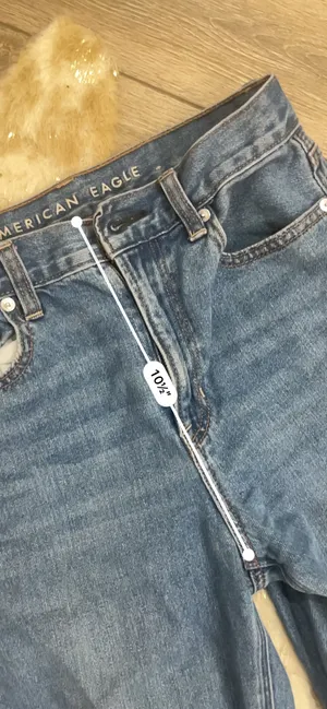 American Eagle Distressed Raw Hem Mom Jeans thumbnail 4