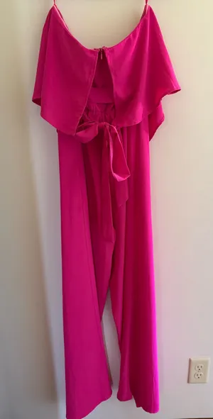 She & Sky Romper Pink Strapless thumbnail 1