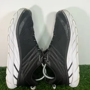 Hoka One One Clifton 6 Black Women Size 9 Black White Running Shoes thumbnail 6