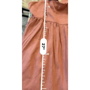 Altar'd State Women's Metallic Copper Tie Back Mini Dress size XXL NWT thumbnail 15