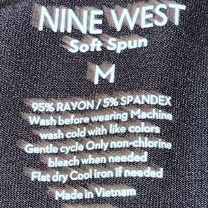 Nine West soft spun plain black stretchy top! thumbnail 6