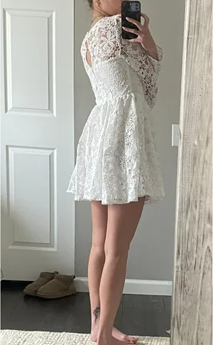 Amazon White Dress thumbnail 3