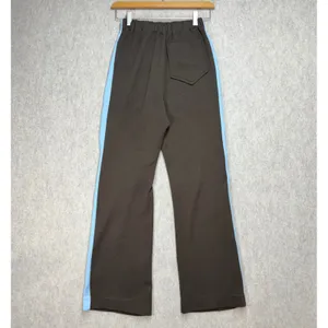 Drakkar Warmup Vintage Brown Blue Stripe‎ Knit Track Pants Womens Small Retro thumbnail 3