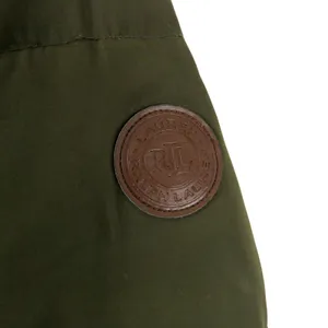 Ralph Lauren Women's Olive Green Long Puffer Coat Fur Hood Medium Down Filled thumbnail 5