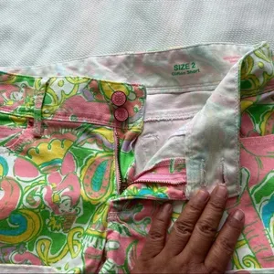 Lilly‎ Pulitzer Chin Chin Clifton Shorts denim cotton 2 thumbnail 3