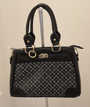 The Danbury Mint GS Monogram Black Handbag NEW Purse Top Handles and Strap thumbnail 1