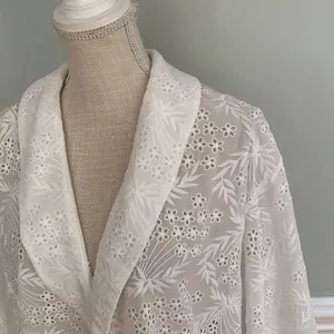 Majorelle Faria Kimono in White embroidery Large thumbnail 6