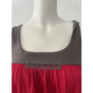Y2k Kimchi Blue Babydoll Mini Dress M Cotton Dainty Fairy Lace Colorblock Whimsy thumbnail 2