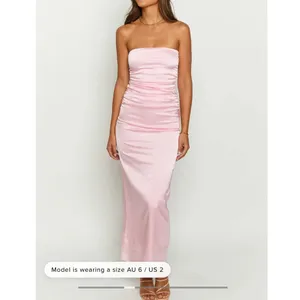 Beginning Boutique Pink Bloom Strapless Maxi Dress Size US2 Pink thumbnail 9