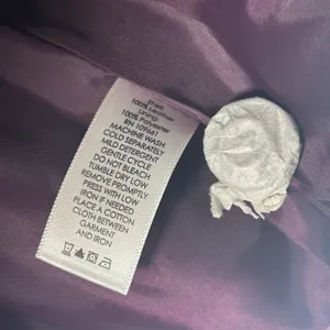 Denim & Co Womens XL Plum Purple Suede Leather Button Front Jacket Pick Stitch thumbnail 8
