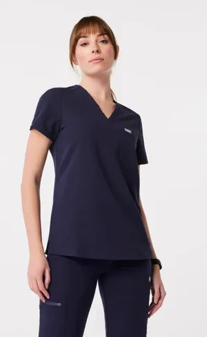 Figs Navy Technical Collection Short Sleeve Scrub Top | Size Small (S) thumbnail 1