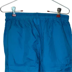 Nike Womens Track Pants Vintage Windbreaker Turquoise Drawstring Pockets Medium thumbnail 5