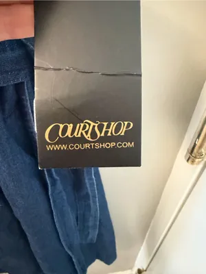 $179 NWT urban Outfitters Courtshop Denim Anita Midi Dress Charming chambray M thumbnail 4
