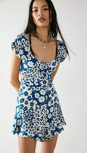 Free People Vallis Floral Romper thumbnail 1