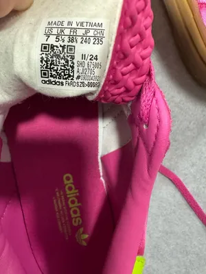 Adidas Gazelle Bold Size 7 Pink Yellow Platform Sneakers thumbnail 2