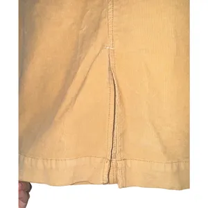 Free People Yellow Corduroy Skirt Womens 26 Academia Retro Boho Casual Librarian thumbnail 5