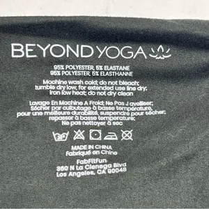 Beyond Yoga Pocket Infinity Scarf Black Zipper Pocket Athletic‎ FabFitFun NEW thumbnail 4