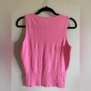 HAROLDS Womens Pink Ribbed Knit Sleeveless Sweater Tank Top Size‎ M thumbnail 4