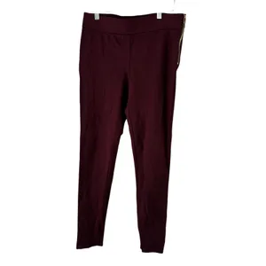 Ann Taylor Burgundy Pants Size 6 Career Work Office Side Zip‎ thumbnail 2