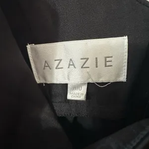 NEW AZAZIE Nessi Stretch Satin‎ Dress Black Formal Maxi Gown Bridesmaid Size A10 thumbnail 6