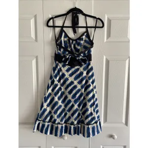Maeve Anthropologie Womens‎ Small Blue Halter Kateye Babydoll Dress Y2K thumbnail 6
