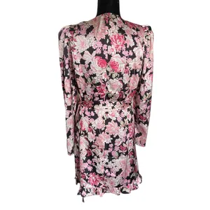 Bardot Womens Dress Size 12 Mini‎ Floral Black Ruffle Samara Rose Garden NEW thumbnail 11