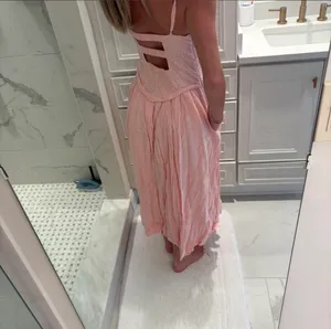 Free People Pink Midi Dress thumbnail 6