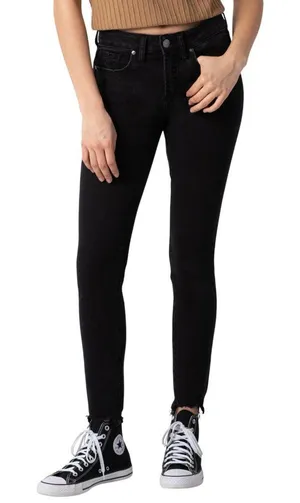NWT Silver Jeans Co. Suki Womens Mid Rise Skinny Jeans L93136EBK516 Black 33x27 thumbnail 1