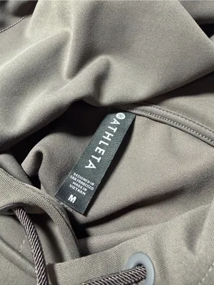 Athleta Mission Hoodie in Shale Brown Size Medium thumbnail 10
