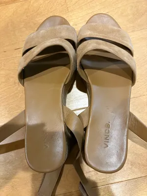 Vince Women's Jet Cork Platform sandals tan sz 8 thumbnail 5