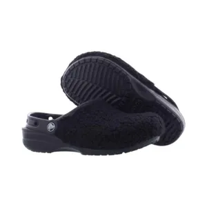 Crocs Clog Shoes Unisex Black Classic Fuzz Mania Cozy Warm Size M5/W7‎ thumbnail 5