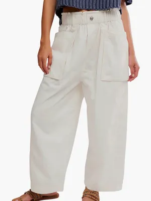 Free People Costa Straight Leg Harem Pants thumbnail 1