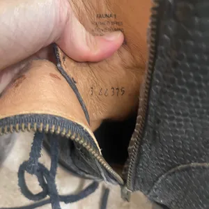 Freeboard by Steven Fauna Black Snakeskin Leather Lace‎ Up Ankle Size Boots 8 thumbnail 8