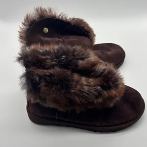 UGG Australia Brown Suede Faux Fur Cuff Winter Boots Womens 10 thumbnail 9