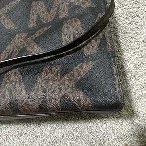 Michael Michael Kors Black and Brown MK Logo Tote with Shoulder Strap thumbnail 7