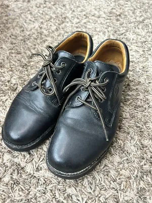 Born Black Leather Oxford Derby-style lace-up shoes Sz 8 thumbnail 2