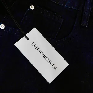 NWT!! WEWOREWHAT Low Rise Dad Jeans Dark Wash Blue Raw Hems Denim Casual Size 27 thumbnail 10