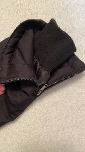 coat hooded zip front size large thumbnail 7