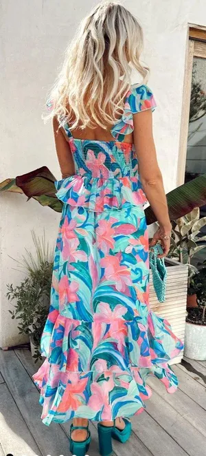 Show Me Your Mumu Reese Ruffle Dress thumbnail 4